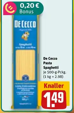 REWE DE De Cecco Pasta Spaghetti tilbud