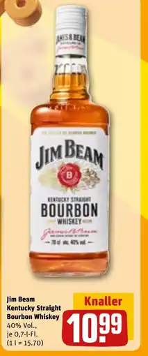 REWE DE Jim Beam Kentucky Straight Bourbon Whiskey tilbud