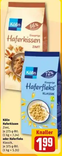 REWE DE Kölln Haferkissen oder Haferfleks tilbud