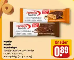 REWE DE Premier Protein Proteinriegel tilbud