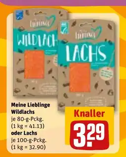 REWE DE Meine Lieblinge Wildlachs oder Lachs tilbud