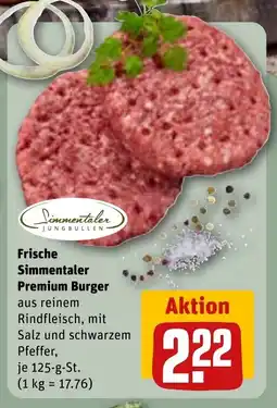 REWE DE Frische Simmentaler Premium Burger tilbud