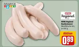 REWE DE REWE Regional Rostbratwurst tilbud