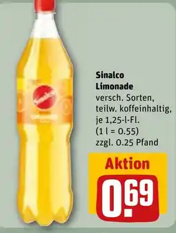 REWE DE Sinalco Limonade tilbud