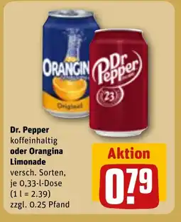 REWE DE Dr. Pepper oder Orangina Limonade tilbud