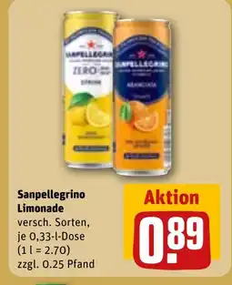 REWE DE Sanpellegrino Limonade tilbud