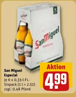 REWE DE San Miguel Especial tilbud