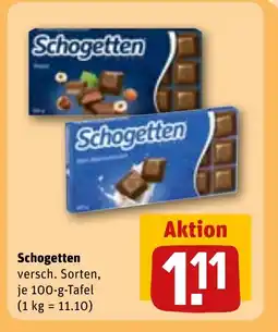 REWE DE Schogetten tilbud