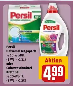 REWE DE Persil Universal Megaperls oder Colorwaschmittel Kraft Gel tilbud