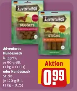 REWE DE Adventuros Hundesnack tilbud