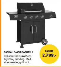 XL-BYG Casual B-430 gasgrill tilbud