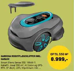 XL-BYG Gardena robotpleneklipper inkl. garage tilbud