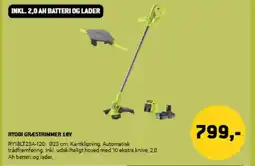 XL-BYG Ryobi græstrimmer 18v tilbud