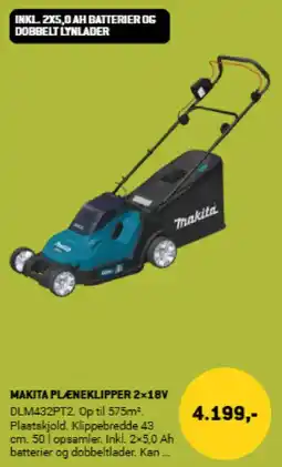 XL-BYG Makita pleneklipper 2×18v tilbud