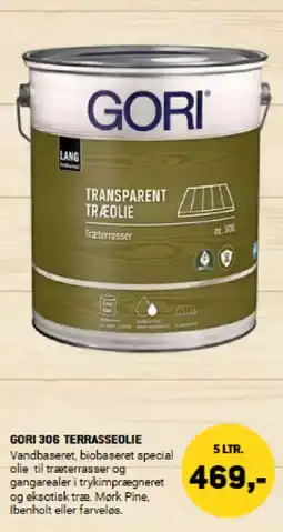 XL-BYG Gori 306 terrasseolie tilbud