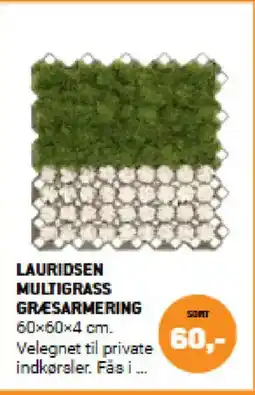 XL-BYG Lauridsen multigrass græsarmering tilbud
