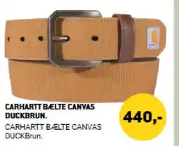 XL-BYG Carhartt bælte canvas duckbrun. tilbud