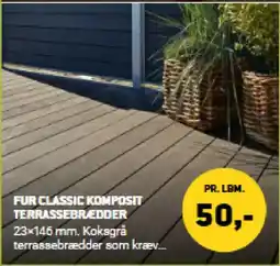 XL-BYG Fur Classic komposit terrassebrædder tilbud