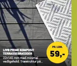 XL-BYG Livø prime komposit terrassebredder tilbud