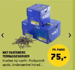 XL-BYG NKT Fasteners terrasseskruer tilbud
