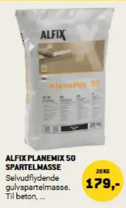 XL-BYG Alfix planemix 50 spartelmasse tilbud