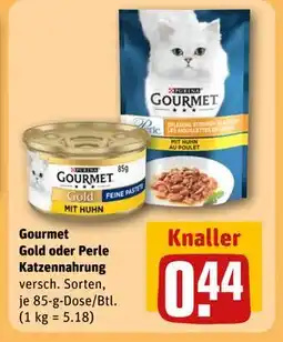 REWE DE Gourmet Gold oder Perle Katzennahrung, EUR 0.44 tilbud
