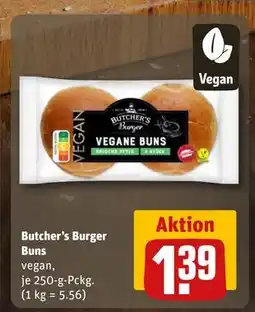 REWE DE Butcher's Burger Buns, EUR 1.39 tilbud