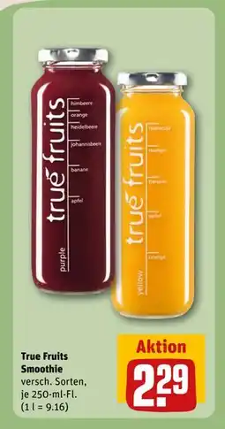 REWE DE True Fruits Smoothie, EUR 2.29 tilbud