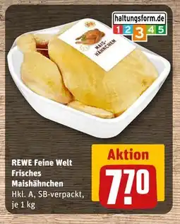 REWE DE REWE Feine Welt Frisches Maishähnchen, EUR 7.7 tilbud
