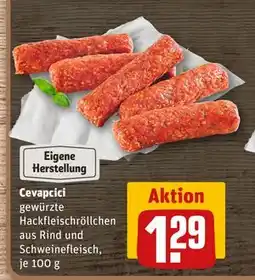 REWE DE Cevapcici, EUR 1.29 tilbud