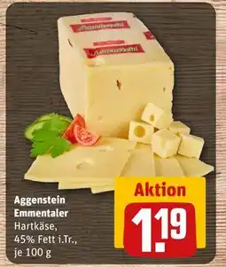REWE DE Aggenstein Emmentaler, EUR 1.19 tilbud