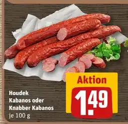 REWE DE Houdek Kabanos oder Knabber Kabanos, EUR 1.49 tilbud