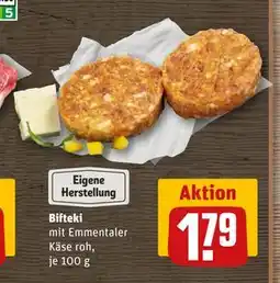 REWE DE Bifteki, EUR 1.79 tilbud
