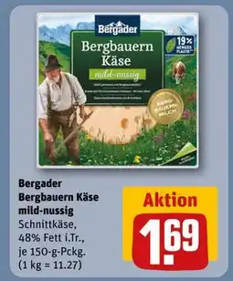 REWE DE Bergader Bergbauern Käse mild-nussig, EUR 1.69 tilbud
