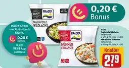 REWE DE Frosta Tagliatelle Wildlachs oder Hühner Frikassee, EUR 2.79 tilbud