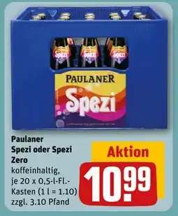 REWE DE Paulaner Spezi oder Spezi Zero, EUR 10.99 tilbud