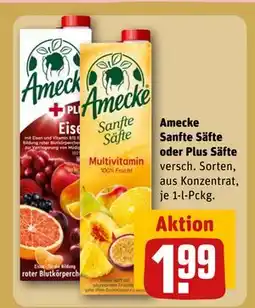 REWE DE Amecke Sanfte Säfte oder Plus Säfte, EUR 1.99 tilbud