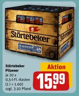 REWE DE Störtebeker Pilsener, EUR 15.99 tilbud
