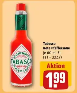 REWE DE Tabasco Rote Pfeffersoße, EUR 1.99 tilbud