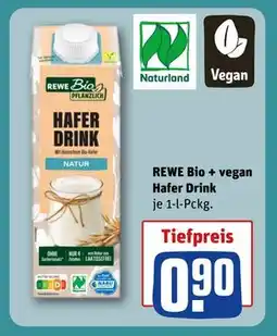 REWE DE REWE Bio + vegan Hafer Drink, EUR 0.9 tilbud