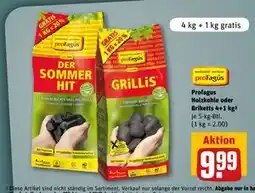 REWE DE Profagus Holzkohle oder Briketts, EUR 9.99 tilbud