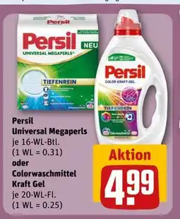 REWE DE Persil Universal Megaperls oder Colorwaschmittel Kraft Gel, EUR 4.99 tilbud