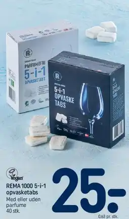 REMA 1000 5-i-1 opvasketabs tilbud