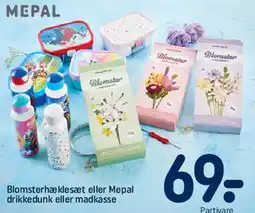 REMA 1000 Blomsterhækle­sæt eller Mepal drikkedunk eller madkasse tilbud