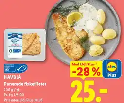 Lidl Panerede fiskefileter tilbud