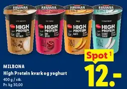 Lidl High Protein kvark og yoghurt tilbud
