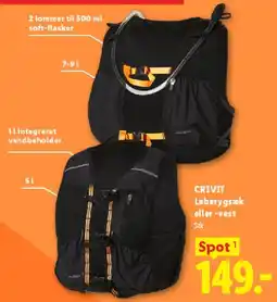Lidl CRIVIT løberygsæk / -vest tilbud