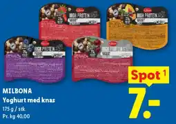 Lidl Yoghurt med knas tilbud