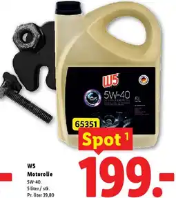 Lidl Motorolie 5W-40 tilbud