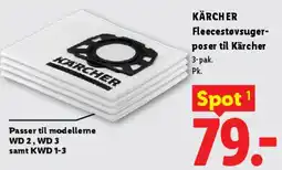 Lidl Kärcher fleecestøvsugerposer (3-pak) tilbud